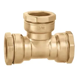 Knel-T, messing, 20mm, FFF, (drink)water, Caleffi Deca 864